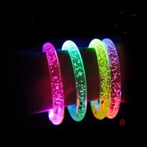 PULSERA LUMINOSA ACRILICA COLORES SURTIDOS x 12